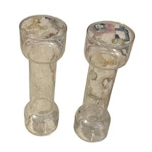 Set Vintage Un-Candle  By Corning Featuring Pyrex Glasses